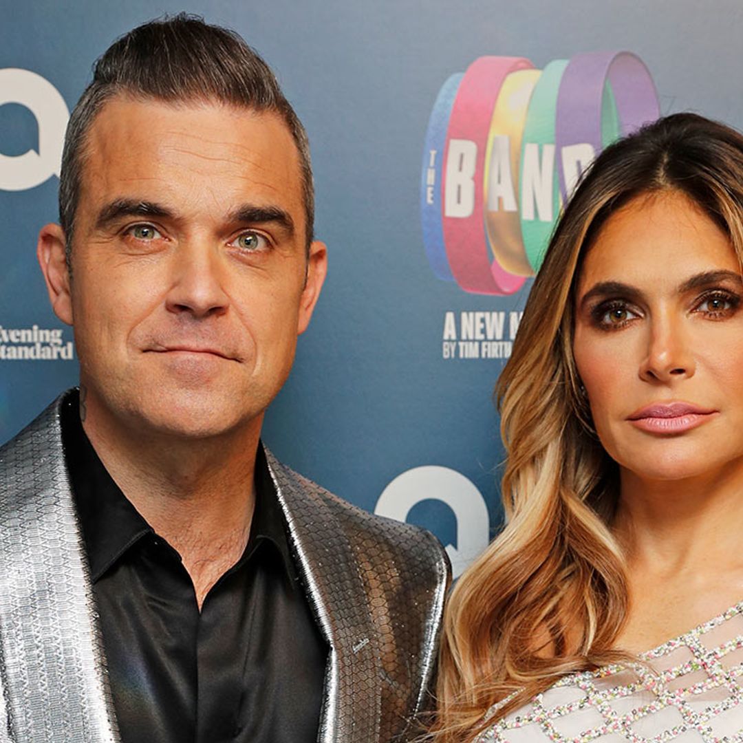 Ayda Field and Robbie Williams have fun games night with children