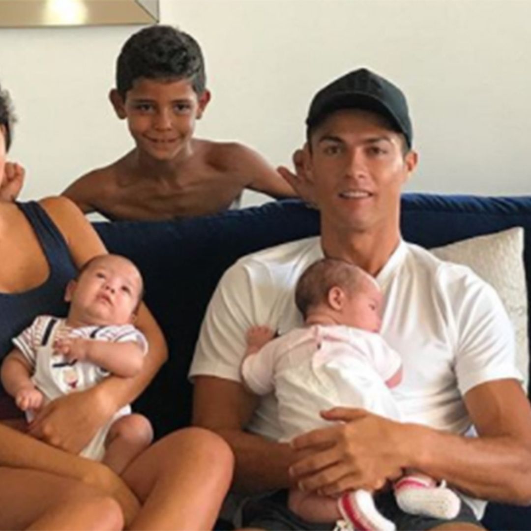 Cristiano Ronaldo shares sweet family photo with newborn twins and pregnant girlfriend Georgina Rodriguez