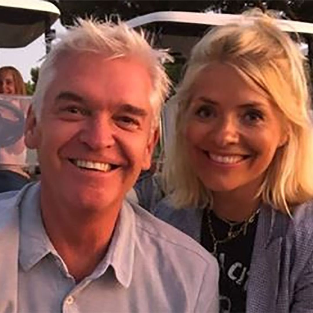 Holly Willoughby and Phillip Schofield unite for fun night with their families