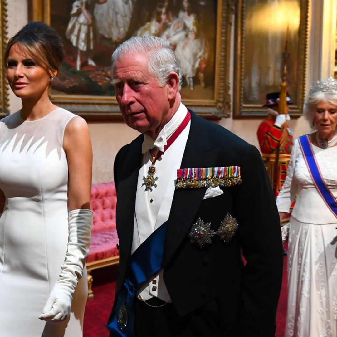 Melania, Ivanka and Tiffany Trump wear glamorous gowns for the Queen's state banquet