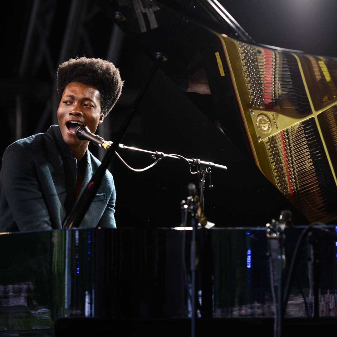 SALISBURY, ENGLAND - AUGUST 29:  Benjamin Clementine performs on stage at End Of The Road Festival 2014 at Larmer Tree Gardens on August 29, 2014 in Salisbury, United Kingdom.  (Photo by Andy Sheppard/Redferns via Getty Images)