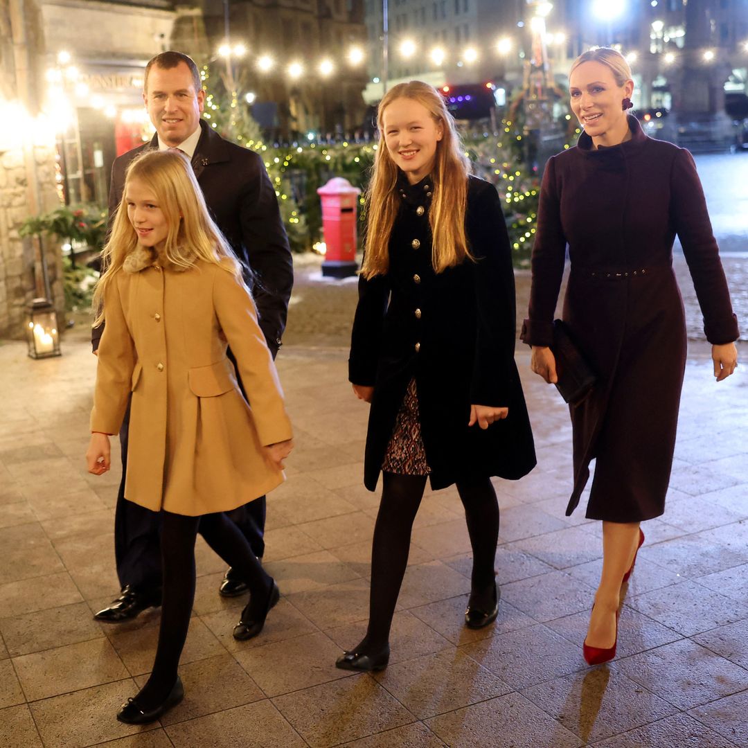 Peter Phillips enjoys festive outing with daughters Savannah and Isla ahead of family celebration