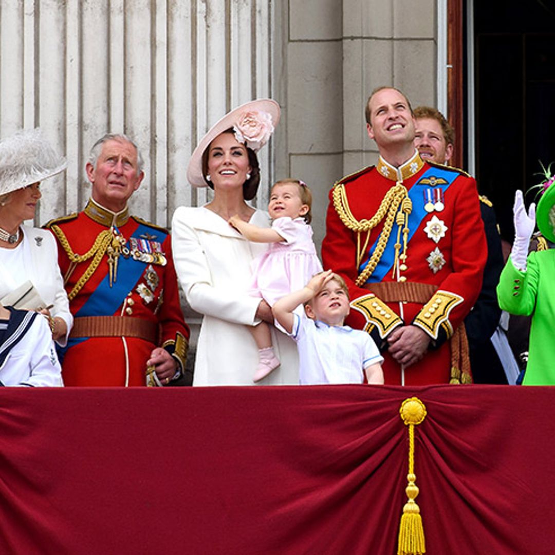 Princess Charlotte makes her Trooping the Colour debut with big brother Prince George