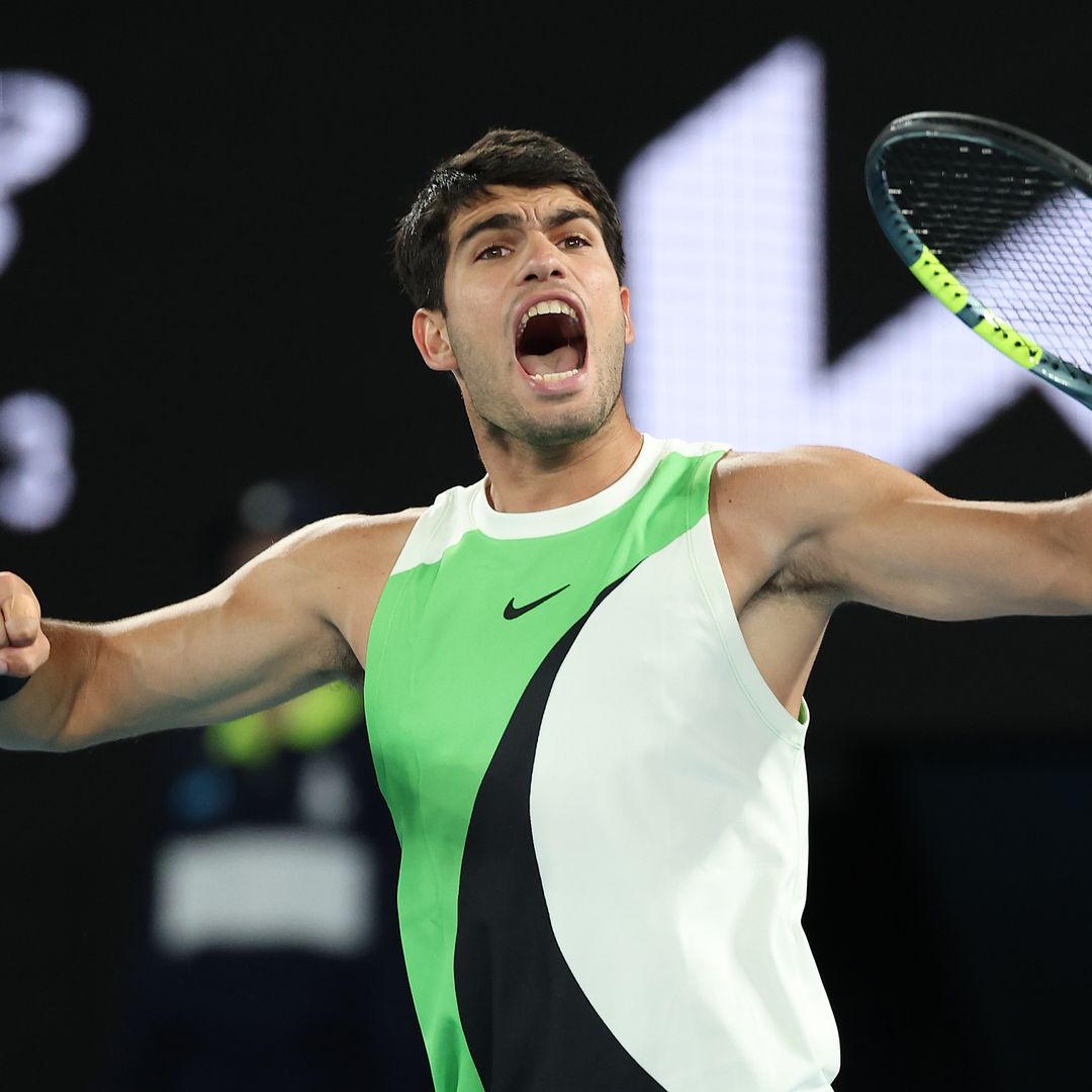 Watch Carlos Alcaraz's reaction to historic Australian Open win