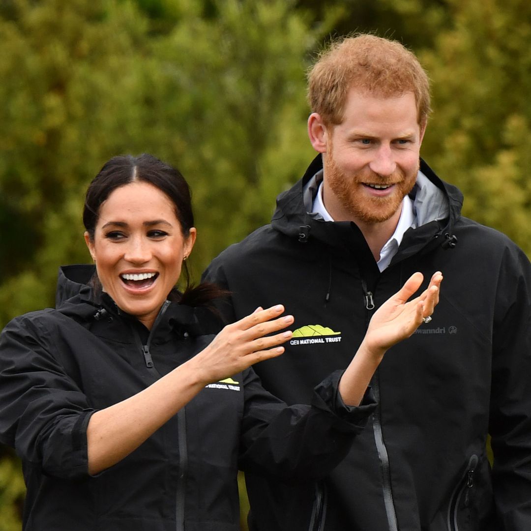 King Charles displays photos of Prince Harry and Meghan Markle at ...