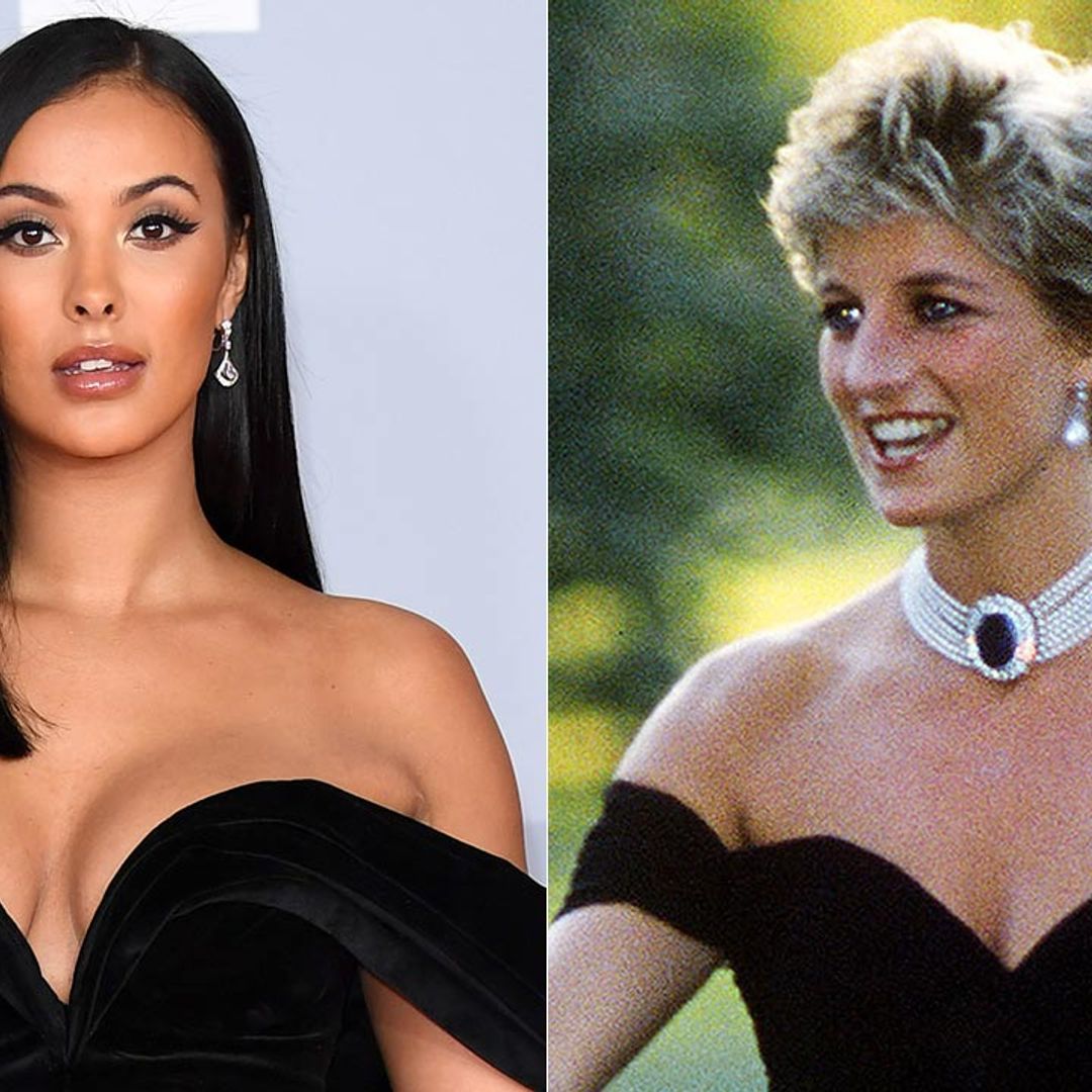 Maya Jama channels Princess Diana's iconic black velvet gown at the 2020 BRITs