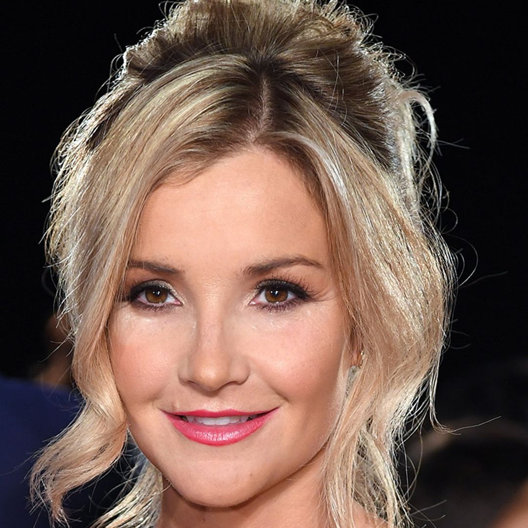 Helen Skelton turns heads in cherry red jumpsuit for son's birthday