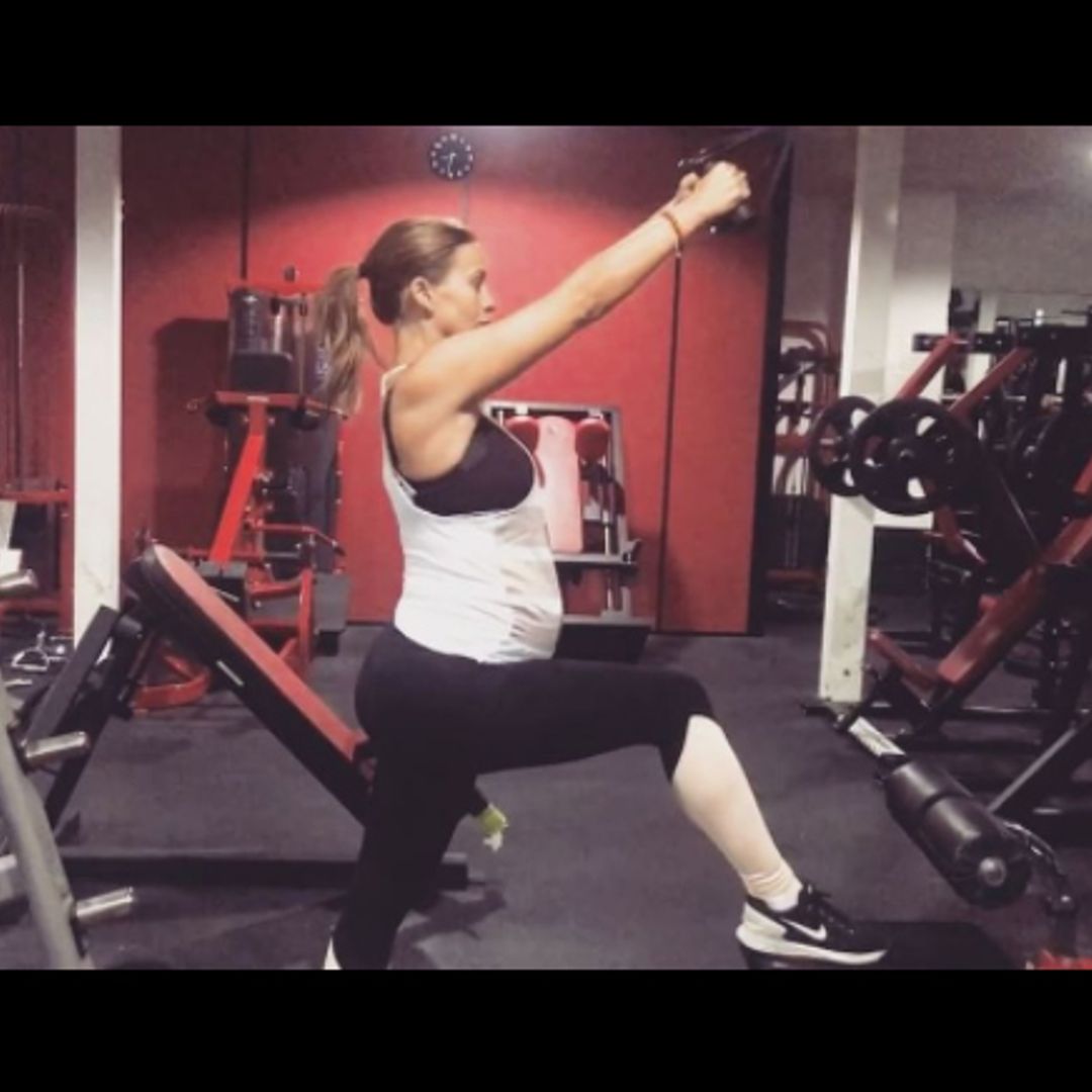 Pregnant Ferne McCann wows fans with third trimester workout video – see it here!