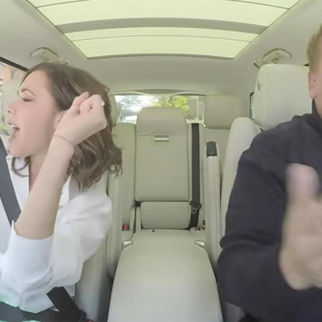 First look at Victoria Beckham on James Corden's Carpool Karaoke