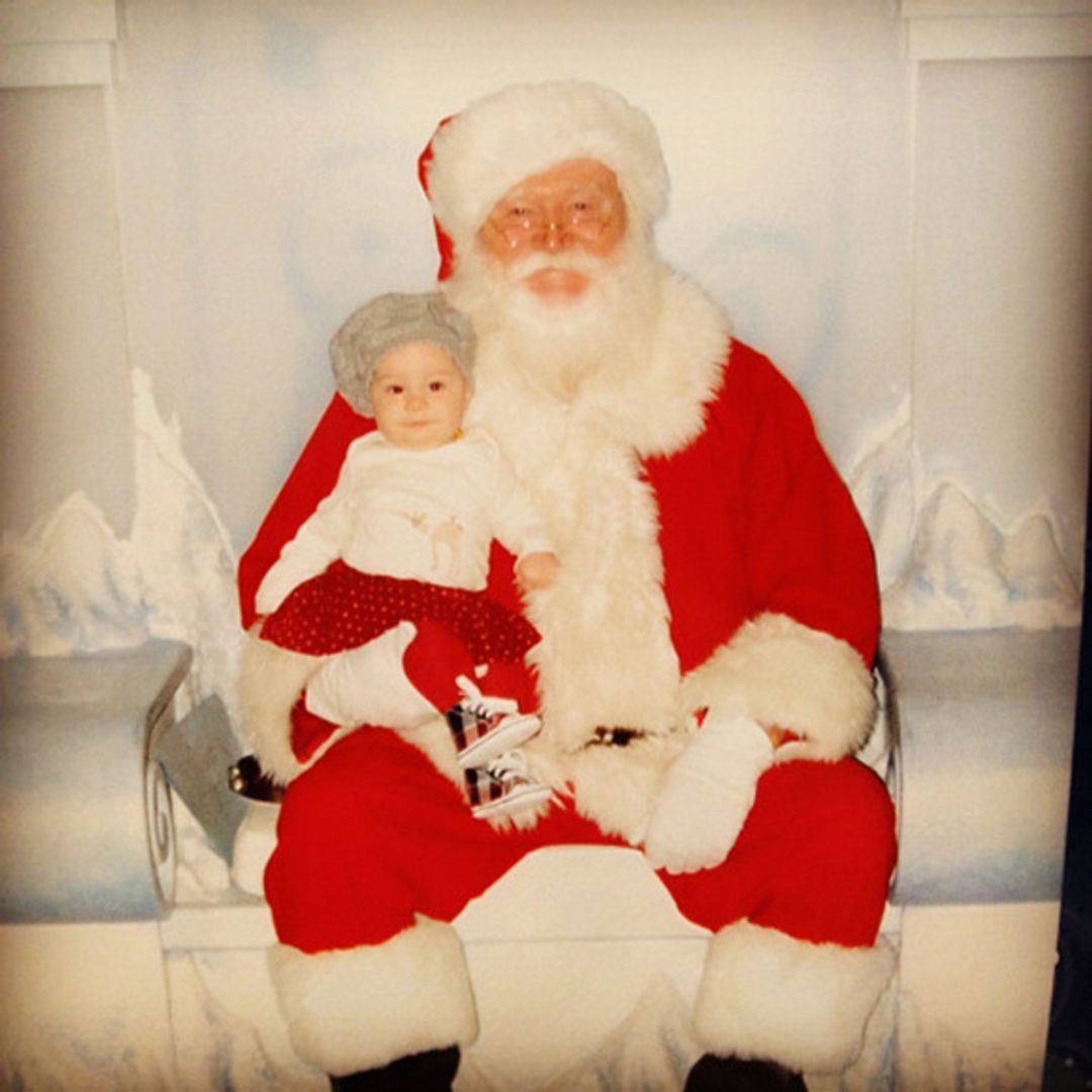 Pearl's first Christmas: Jack and Lisa Osbourne take baby to meet Santa