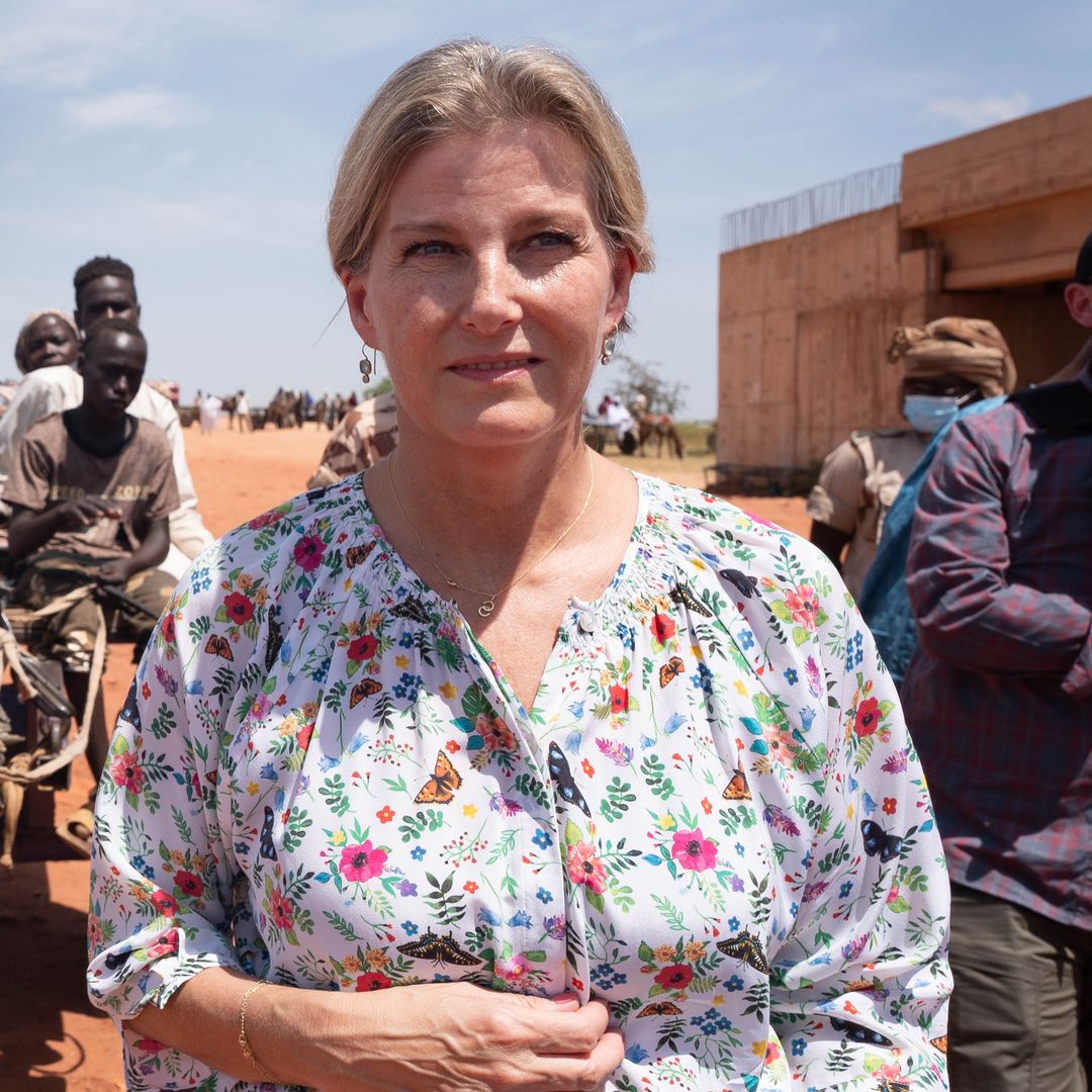 The Duchess of Edinburgh urges the world not to forget the 'severe humanitarian crisis' in Sudan