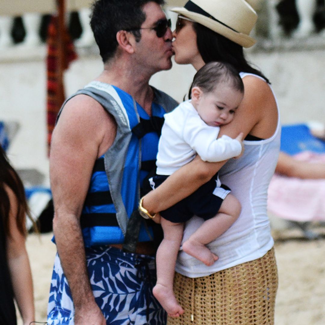 Simon Cowell and son Eric sport identical grumpy expressions