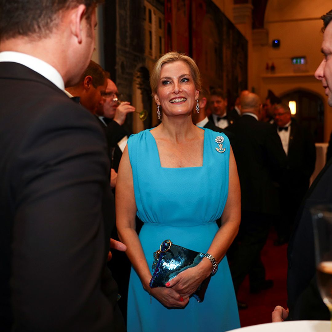 Sophie Wessex dazzles in gorgeous blue maxi gown at royal awards dinner