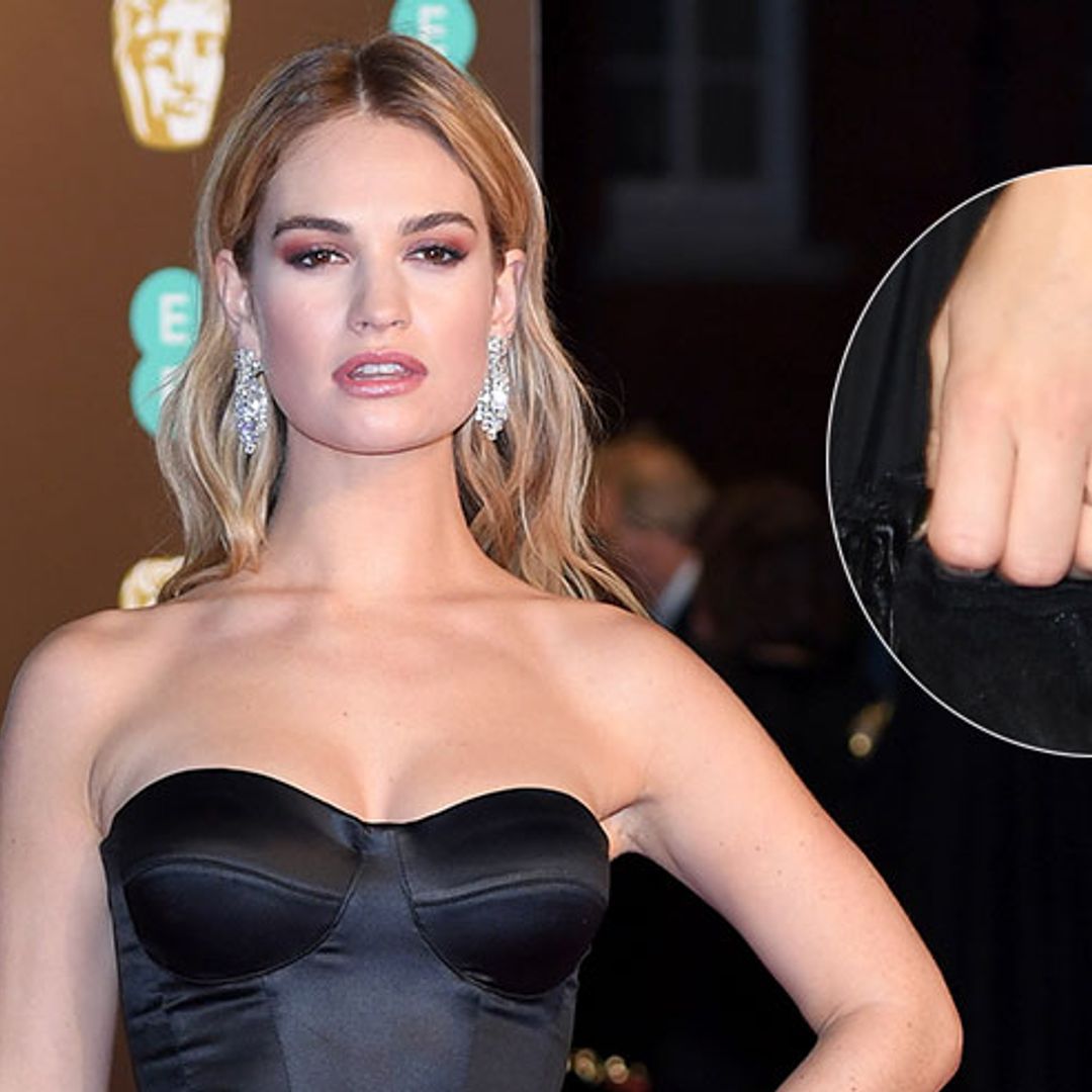 Is Lily James engaged to Matt Smith? Actress flashes diamond ring at the BAFTAs
