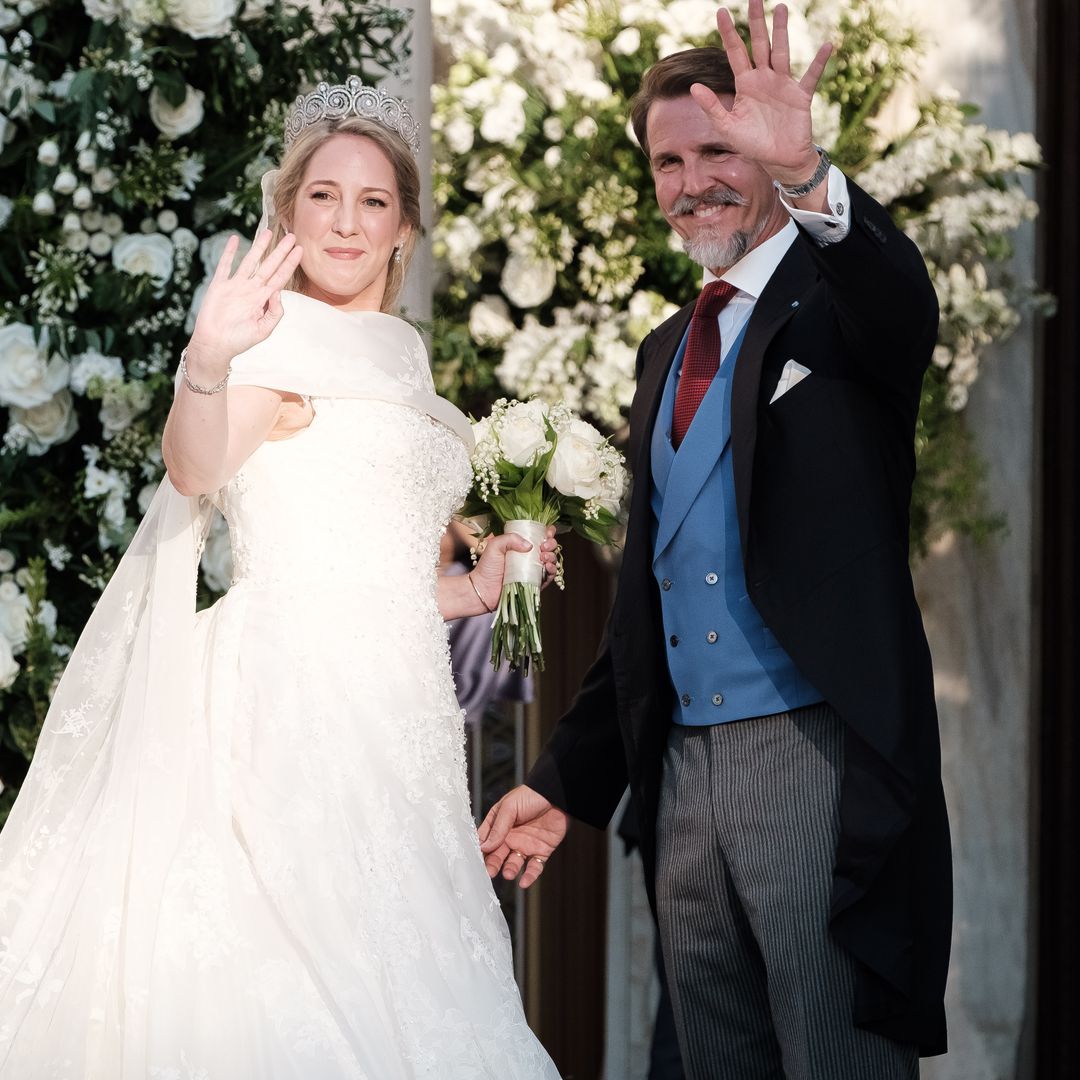 Princess Theodora's emotional wedding moment with brother Crown Prince Pavlos following father's death