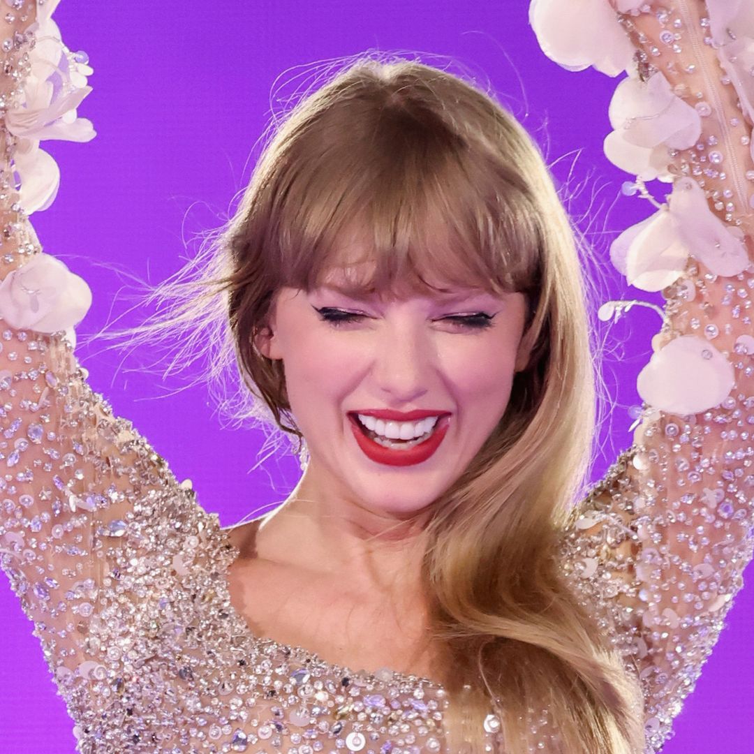 Taylor Swift's bejewelled wedding guest dress is a total Fearless throwback