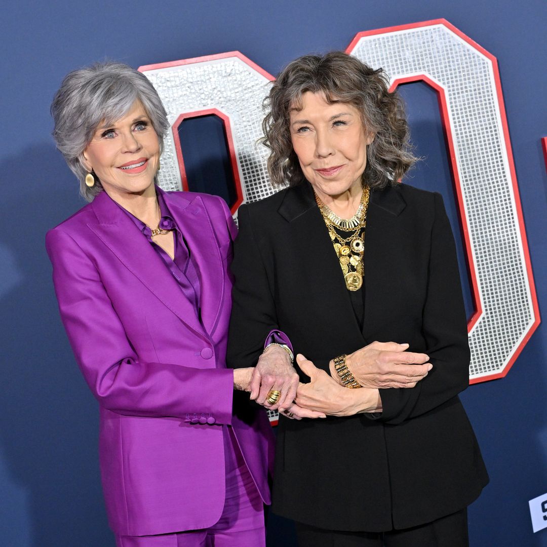 Jane Fonda and Lily Tomlin attend the Los Angeles Premiere Screening of Paramount Pictures' "80 For Brady" at Regency Village Theatre on January 31, 2023 in Los Angeles, California.