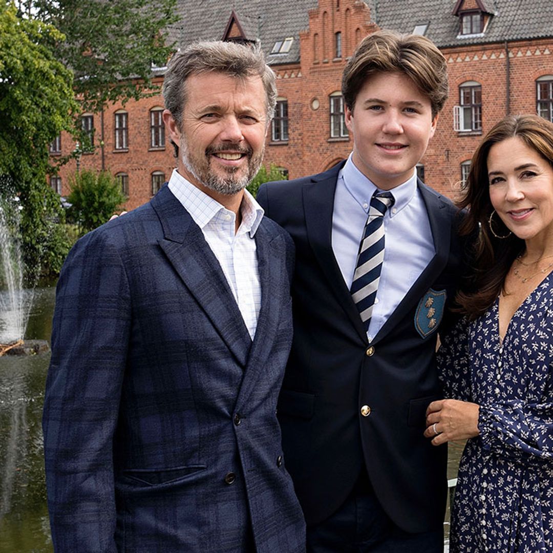 Denmark's Crown Princess Mary looks so proud as Prince Christian starts new school