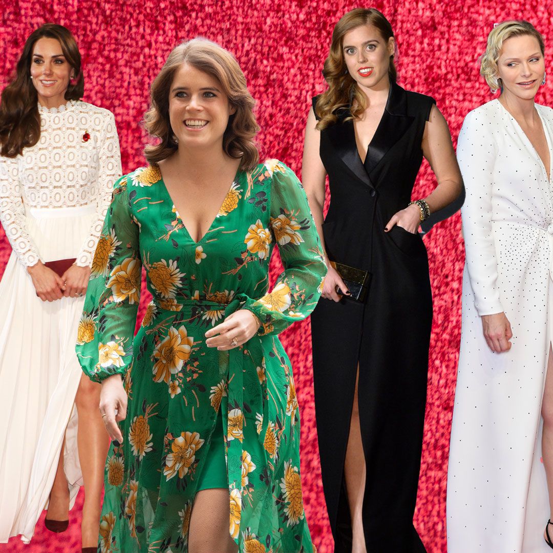 Royal ladies in dazzling split-leg dresses: from Princess Kate's ice queen gown to Duchess Sophie's bold in blue