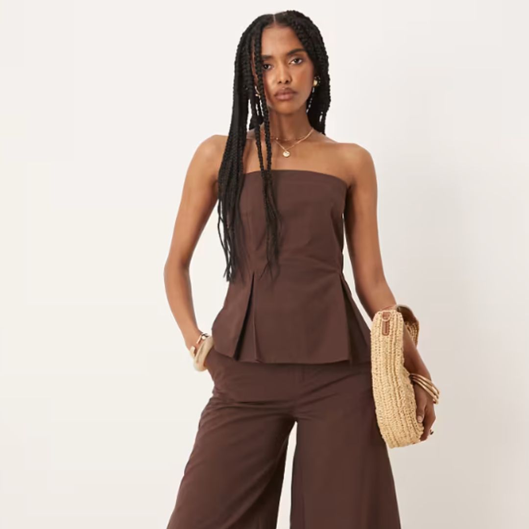 Set campuran linen 2-piece