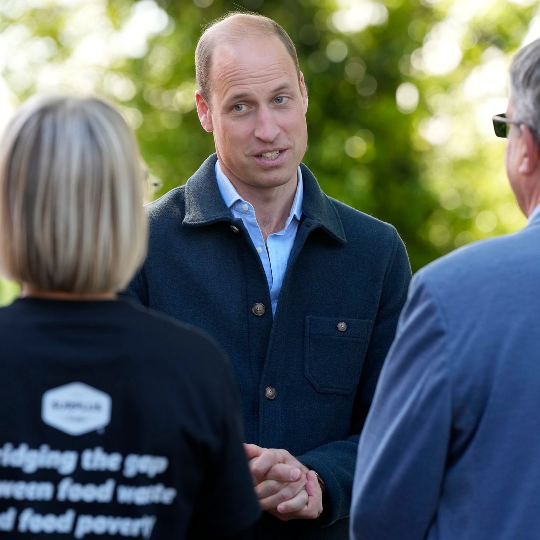 Smiley Prince William returns to work for the first time since Princess Kate's cancer diagnosis