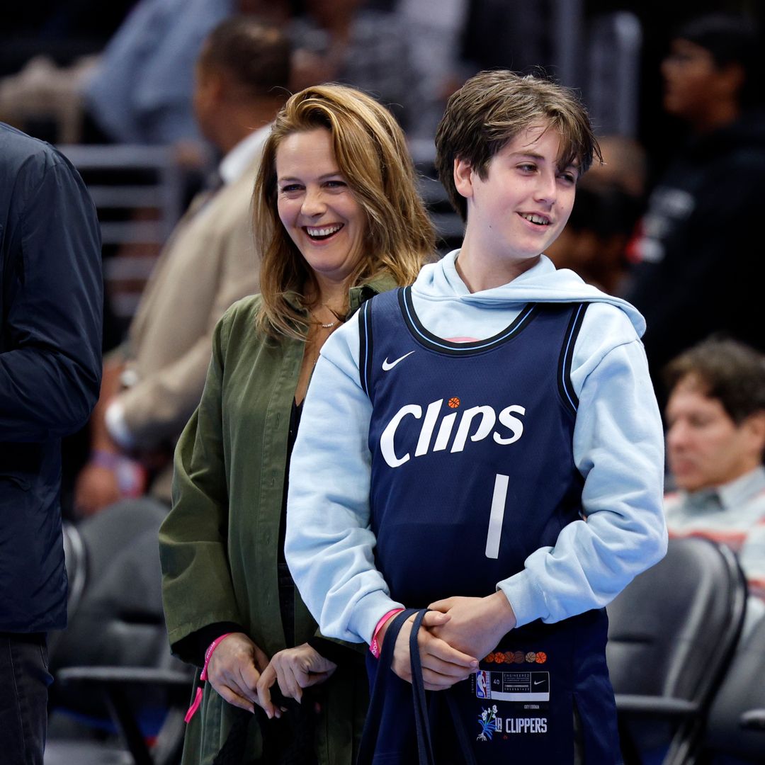 Alicia Silverstone's son Bear, 12, towers over her while spending 'quality time' on holiday