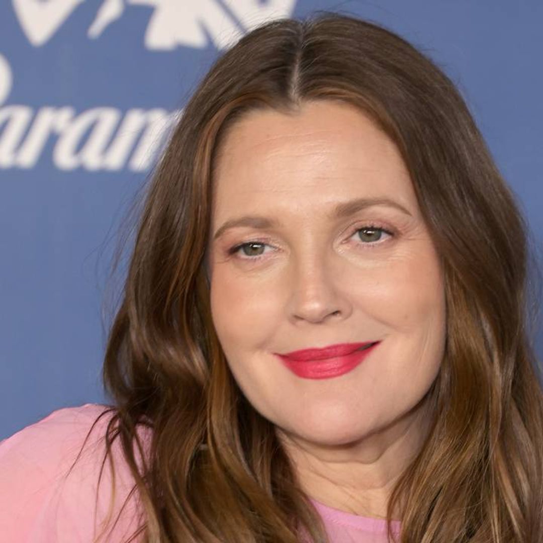 Drew Barrymore dazzles with monochromatic red pantsuit perfect for the holiday season