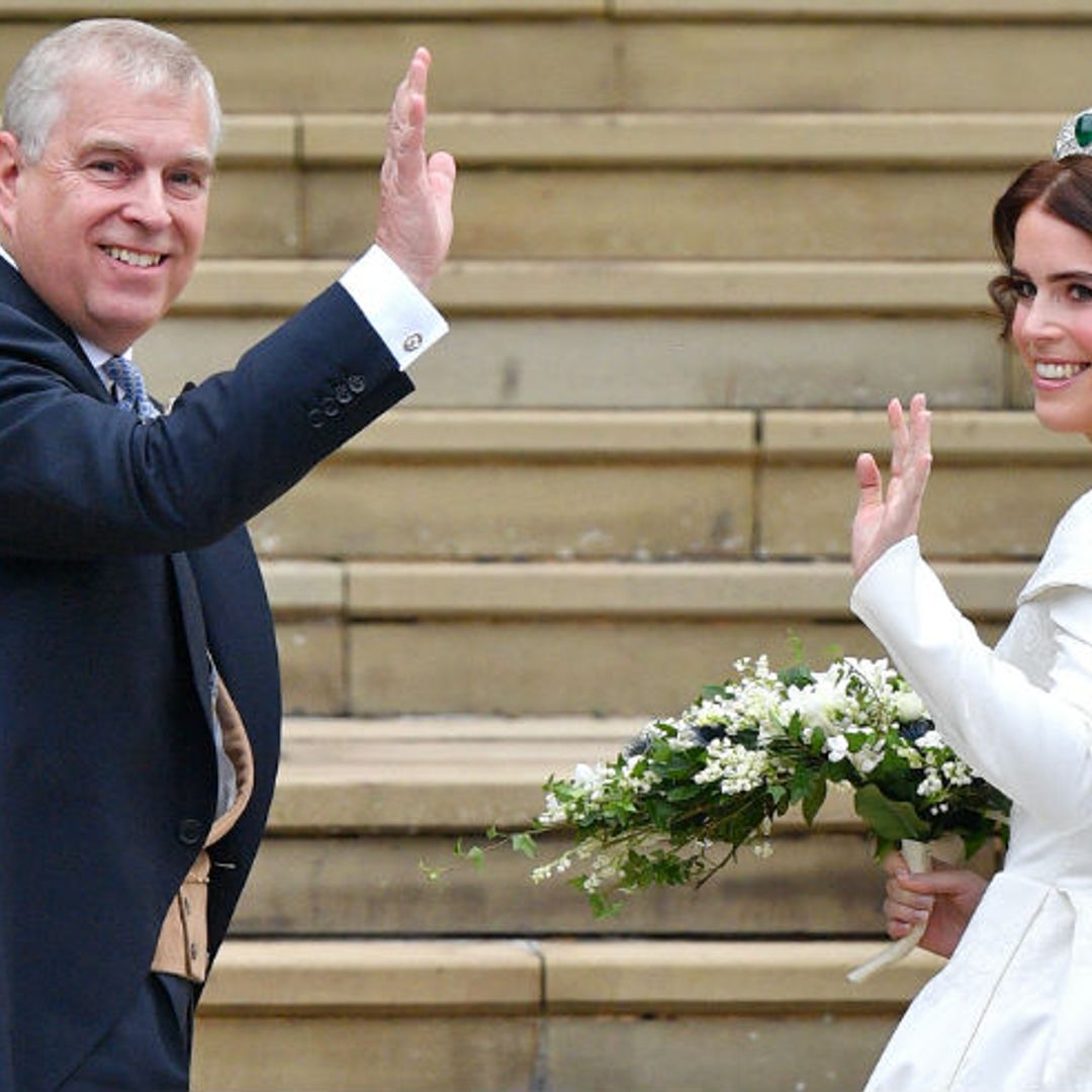 Prince Andrew had everyone in tears at Princess Eugenie's wedding by doing something he had never done before