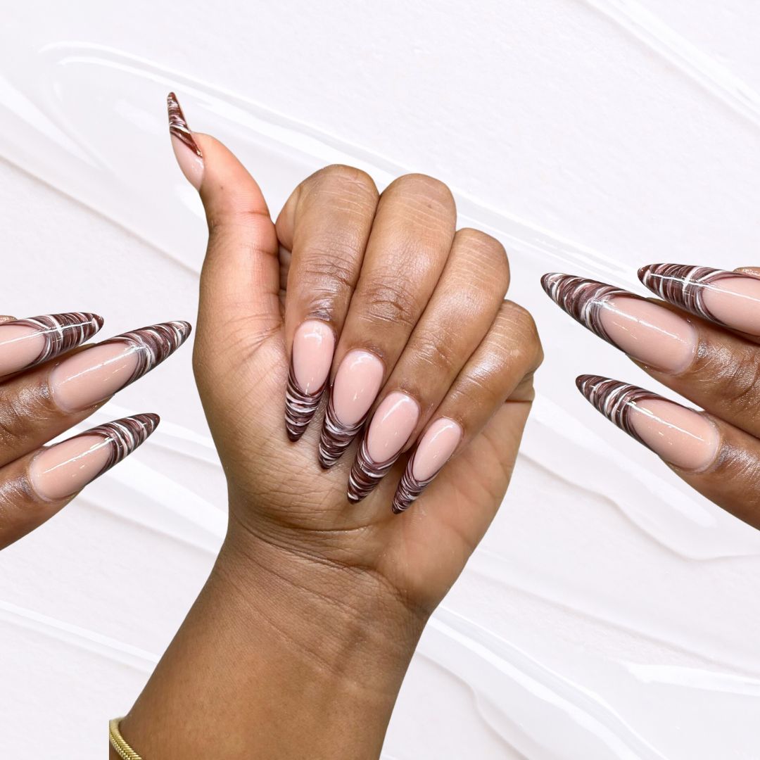 Could 'Chocolate Swirl' nails be the manicure of the season?