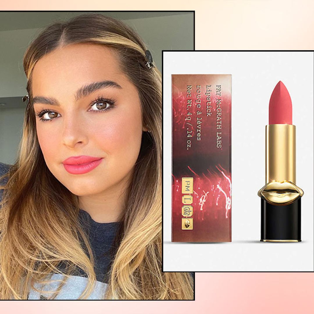 Addison Rae's pretty peach lips are perfect for spring - get the exact look