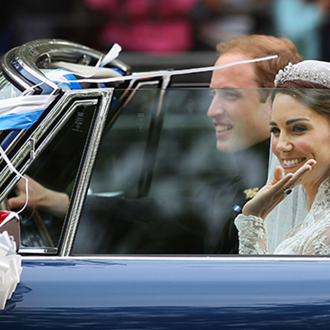 Prince Charles takes Prince William and Kate's wedding car out for a spin