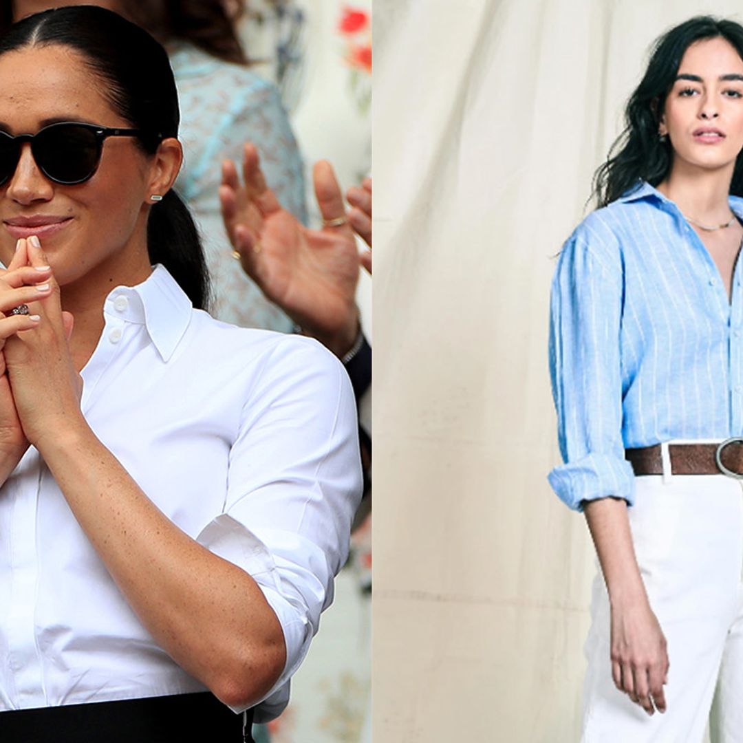 You can buy Meghan's £85  work shirt - but hurry, it's selling like mad