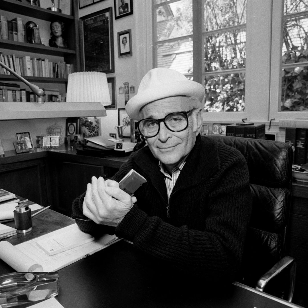 TV show creator Norman Lear at home, February 27, 1984 in Los Angeles, California.