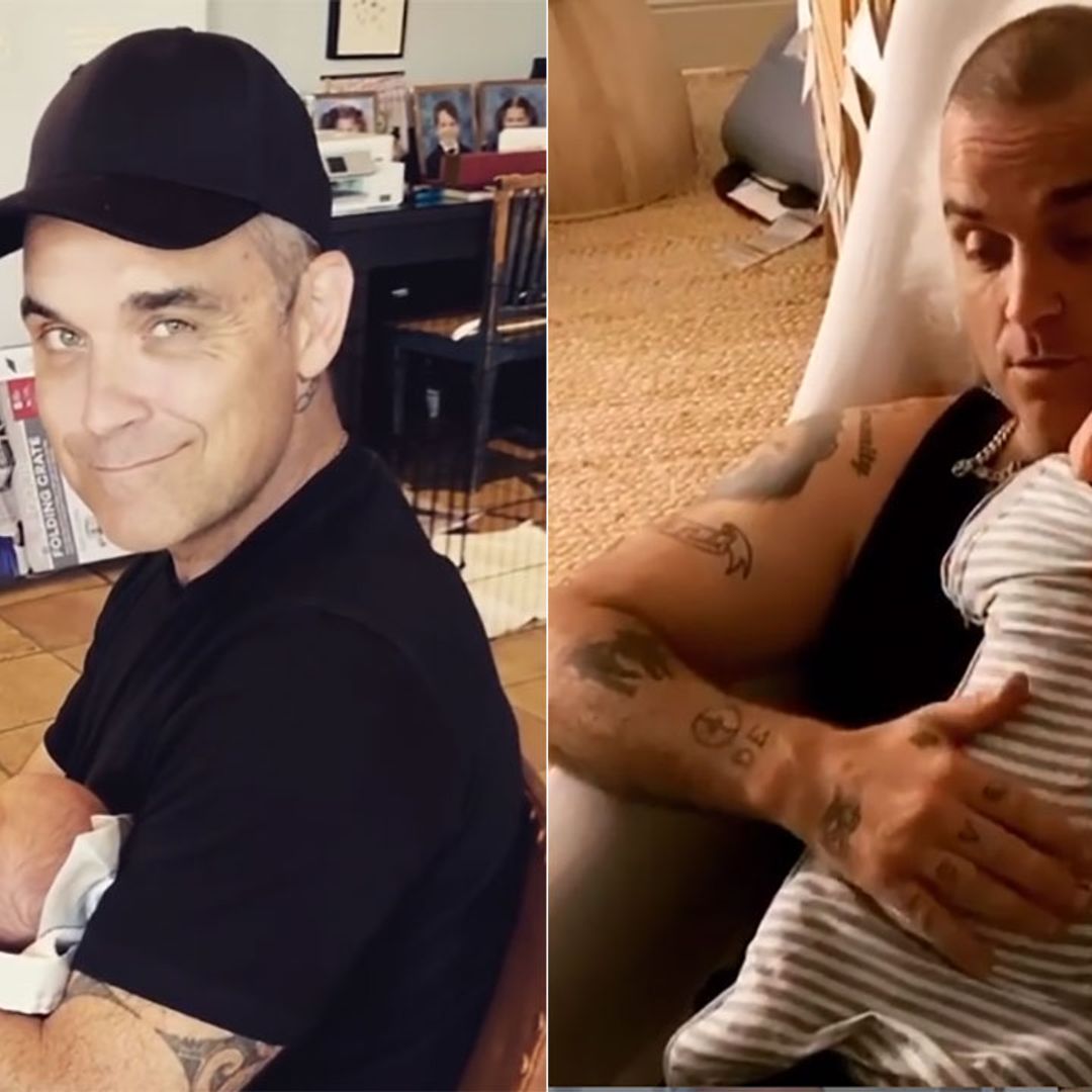 Ayda Field reveals Robbie Williams' unique way to put baby Beau to sleep at night
