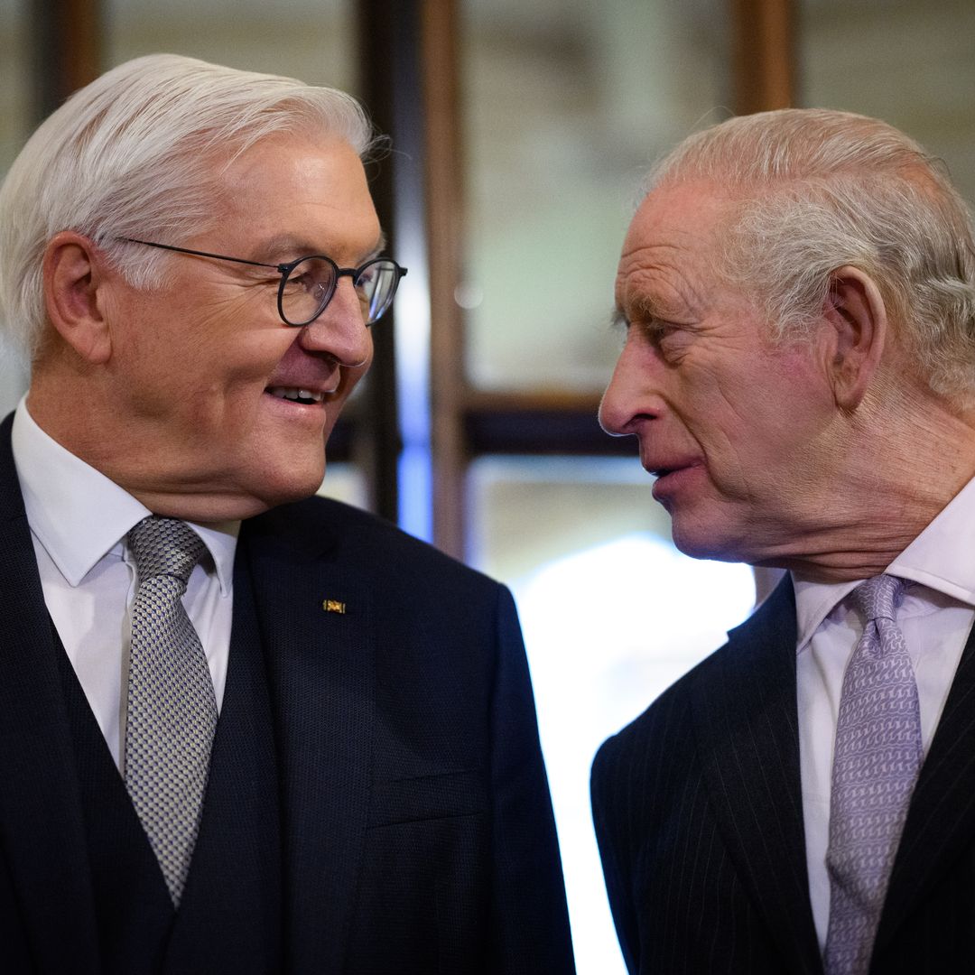 King Charles and Queen Camilla bid farewell to German President as Prince Harry makes unannounced TV appearance