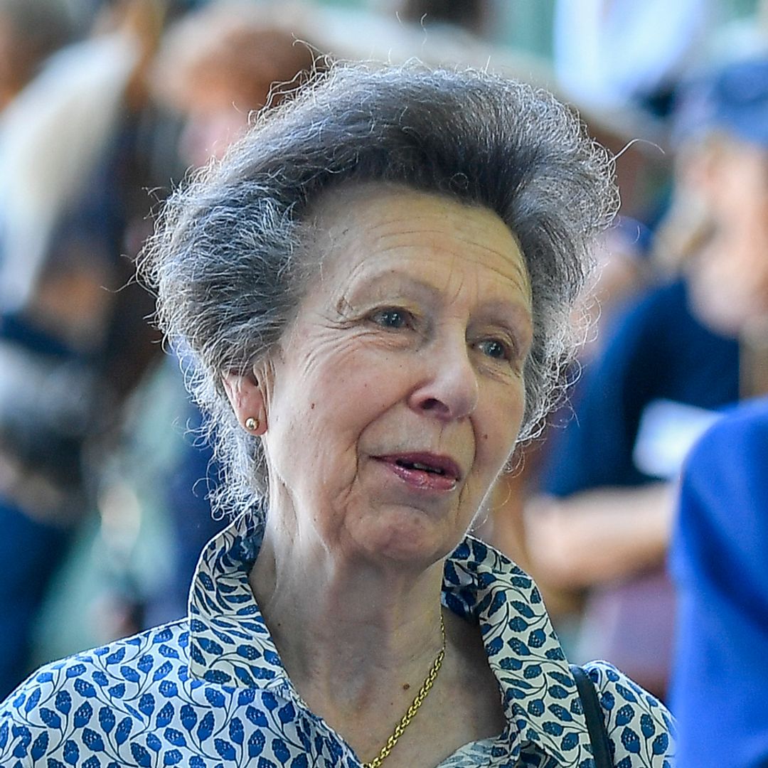 Princess Anne is the ultimate Sloane ranger in white jeans and blue shirt