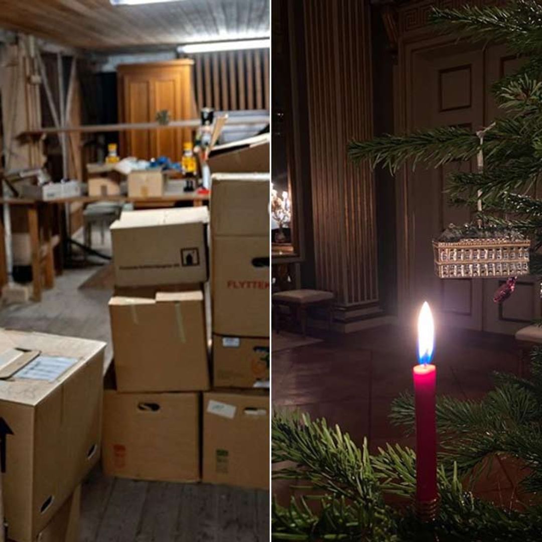 Royal family shares peek inside palace's secret hideaway where the Queen's Christmas decorations are stored