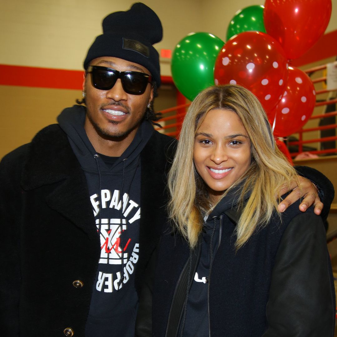 Ciara and Future smiling when they were still a couple