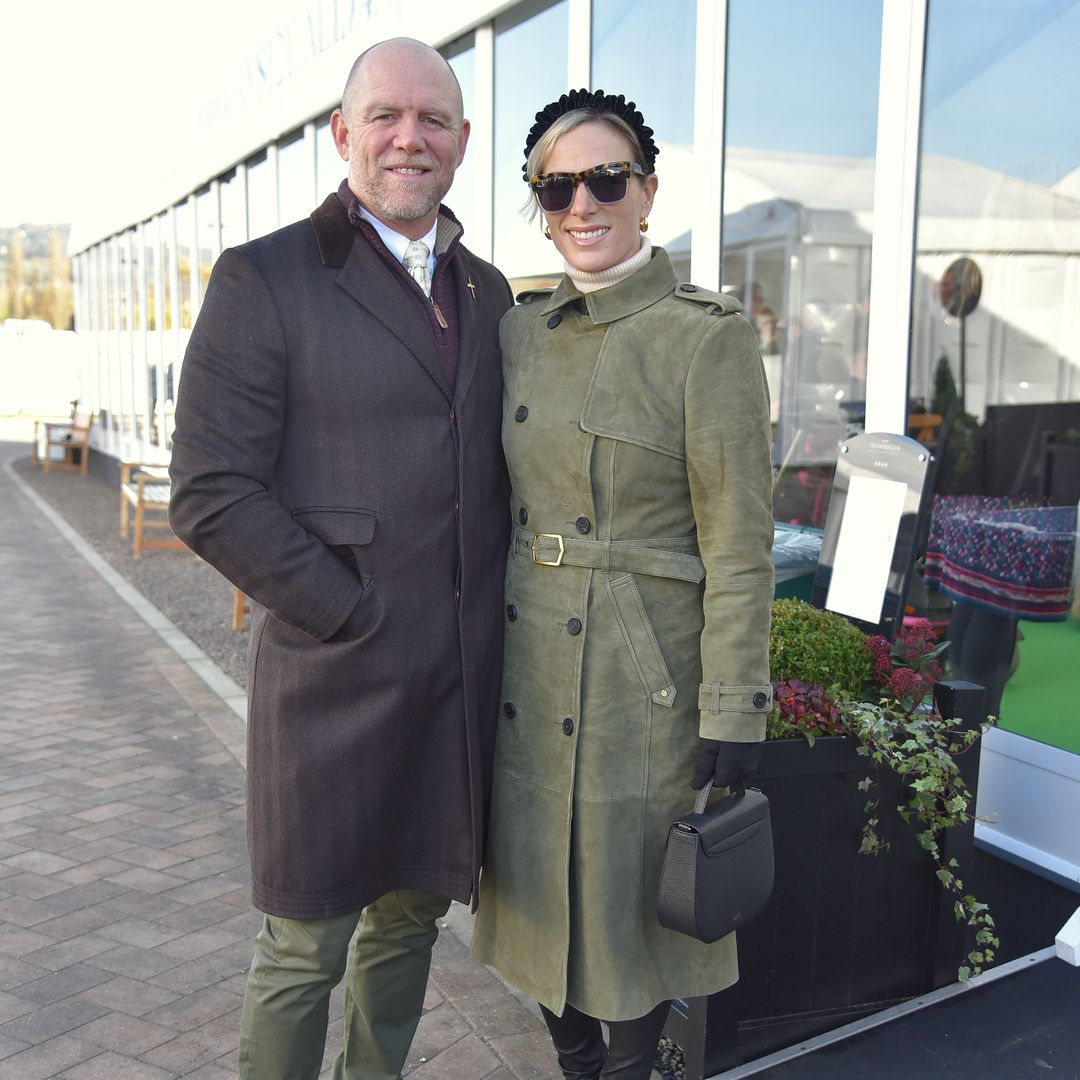 Zara Tindall rocks skinny jeans and hoop earrings for low-key appearance with husband Mike