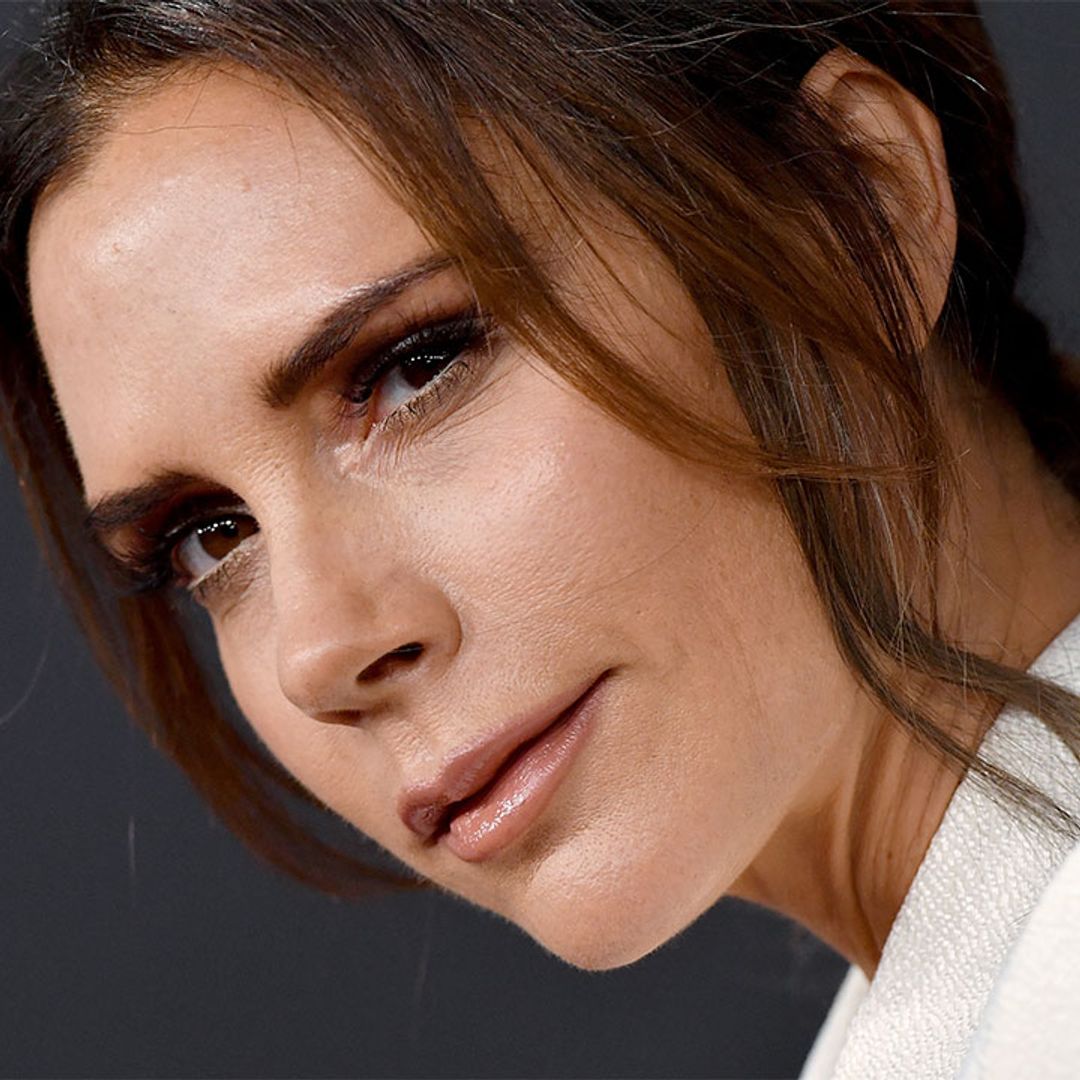 Victoria Beckham's mint green jumper makes her jeans and heels look brand new