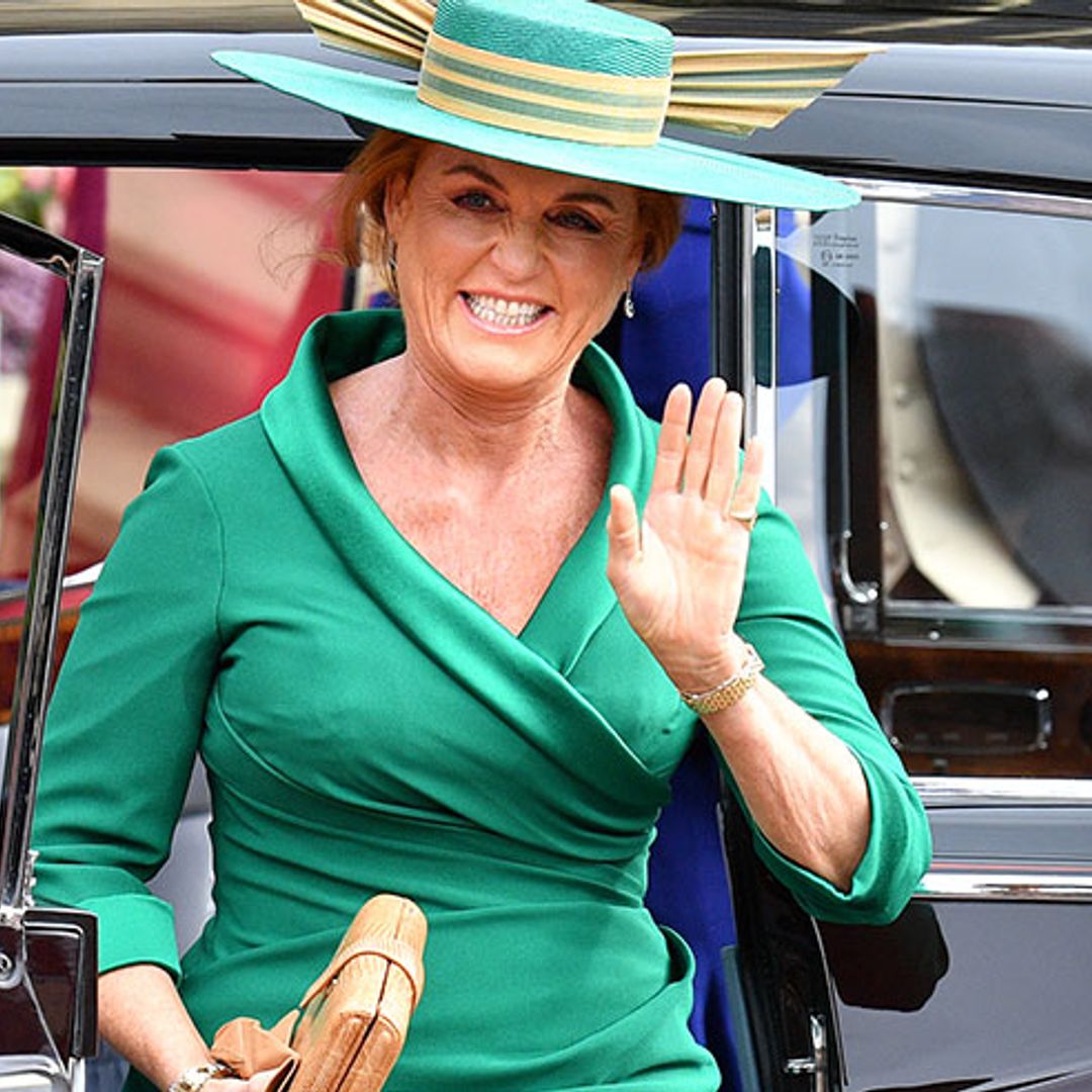 This is the poignant reason why Sarah Ferguson wore green on Princess Eugenie's wedding day