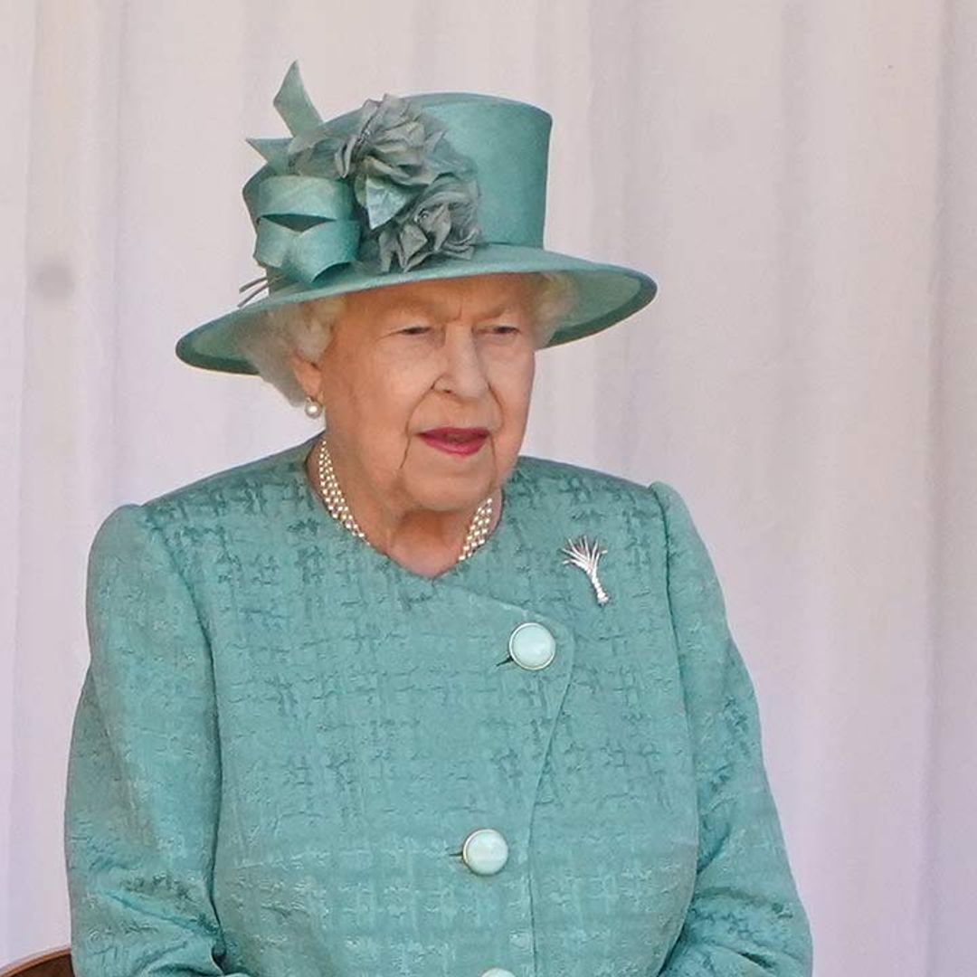 The Queen stuns in jade Stewart Parvin design at Trooping the Colour