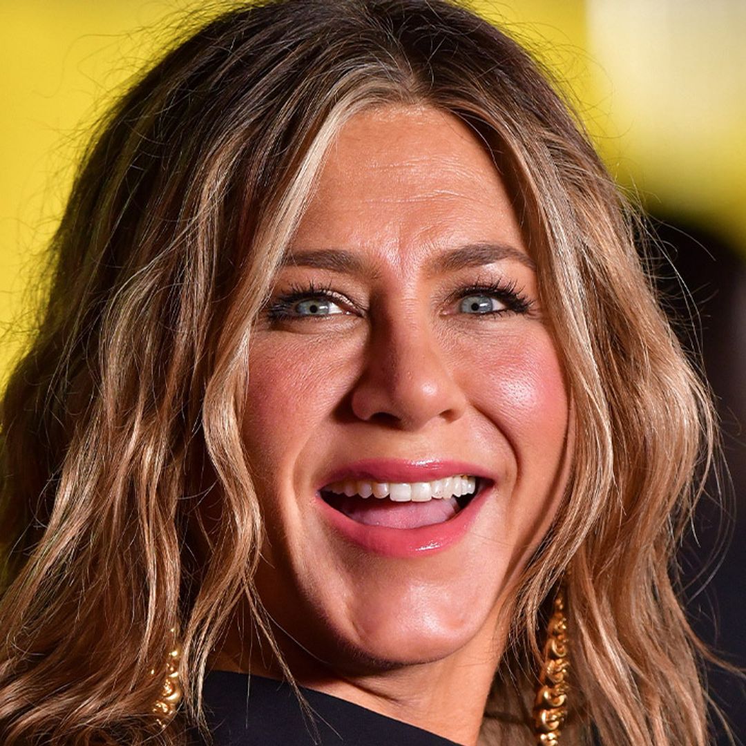 Jennifer Aniston wows in leg-lengthening gold trousers for special occasion