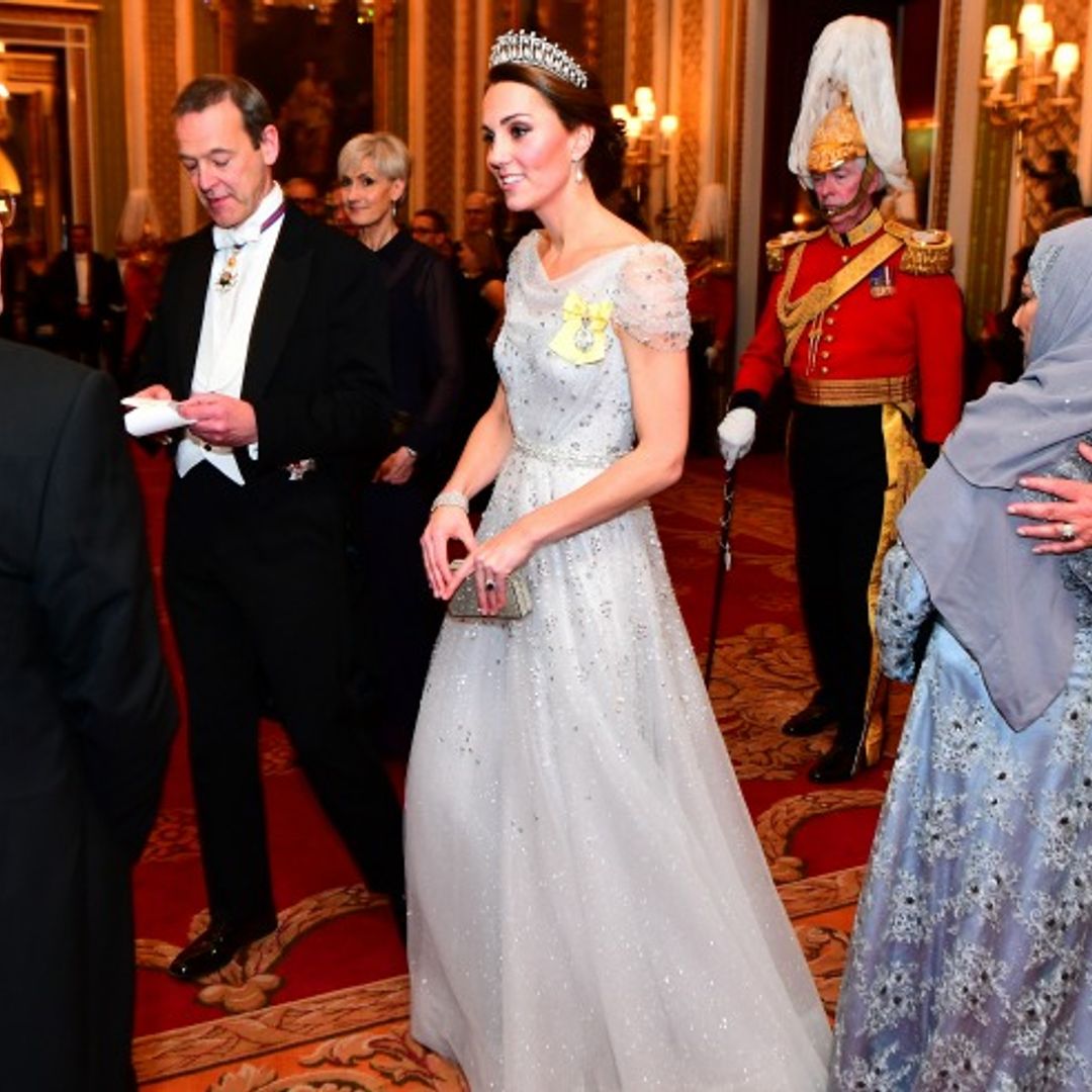 The Duchess of Cambridge wows in Lover's Knot tiara at the Queen's annual Diplomatic Corps Reception