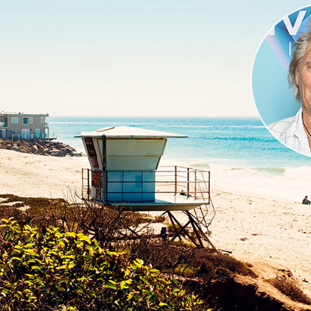 Sir Rod Stewart is joined by all 4 sons – aged 7 to 38 – on family trip to Malibu