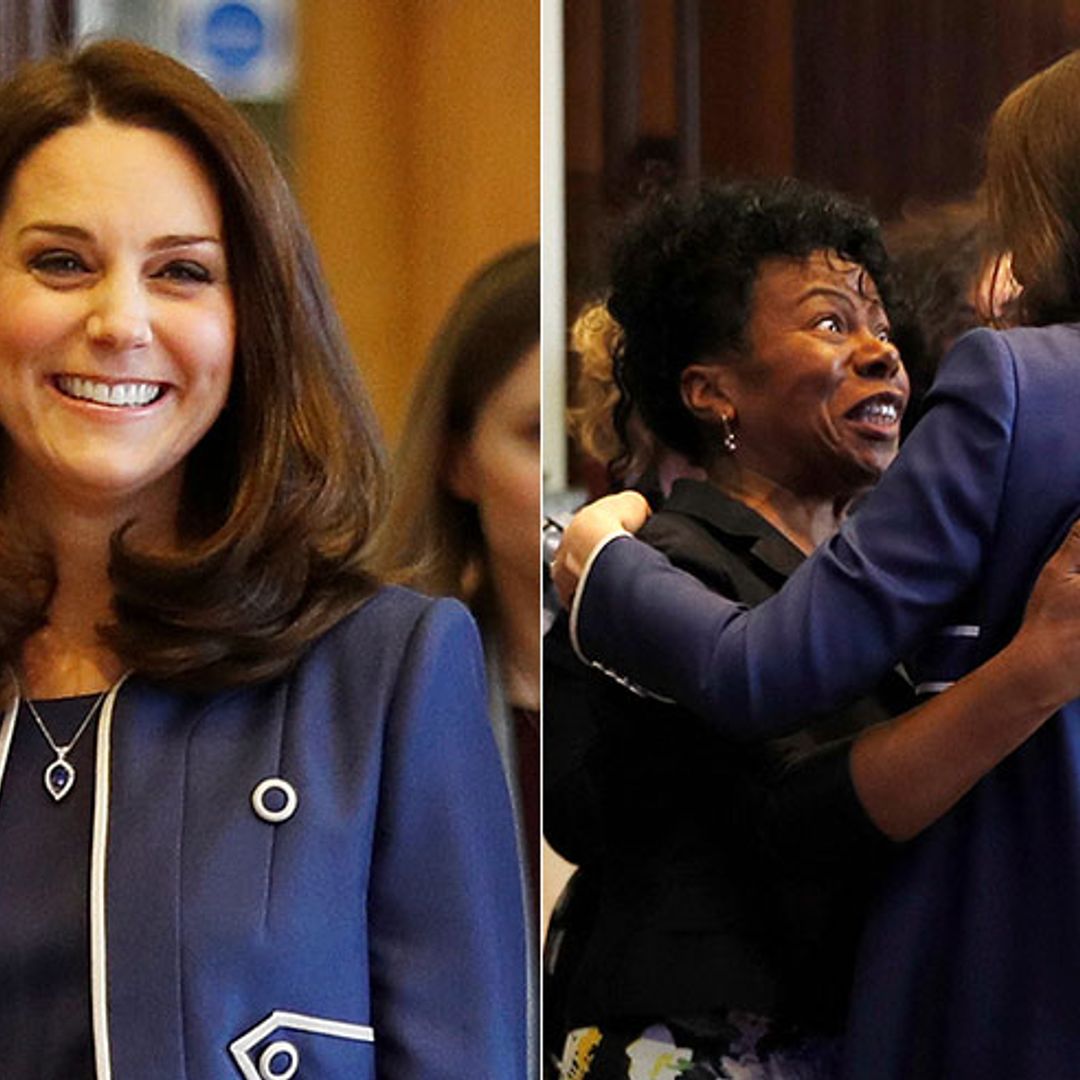 See Duchess of Cambridge's sweet reunion with midwife who helped deliver Princess Charlotte