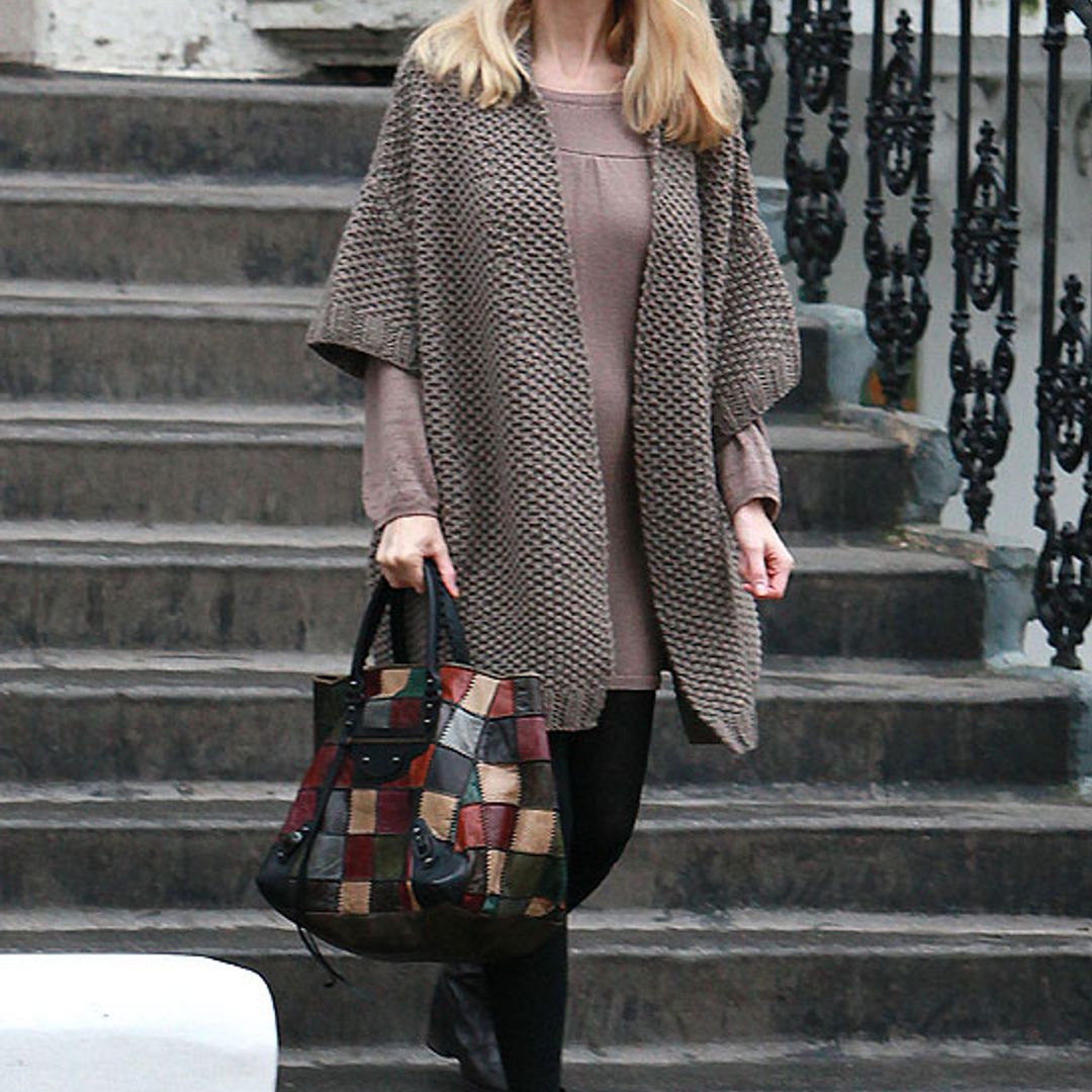First glimpse of Claudia Schiffer's blossoming baby bump
