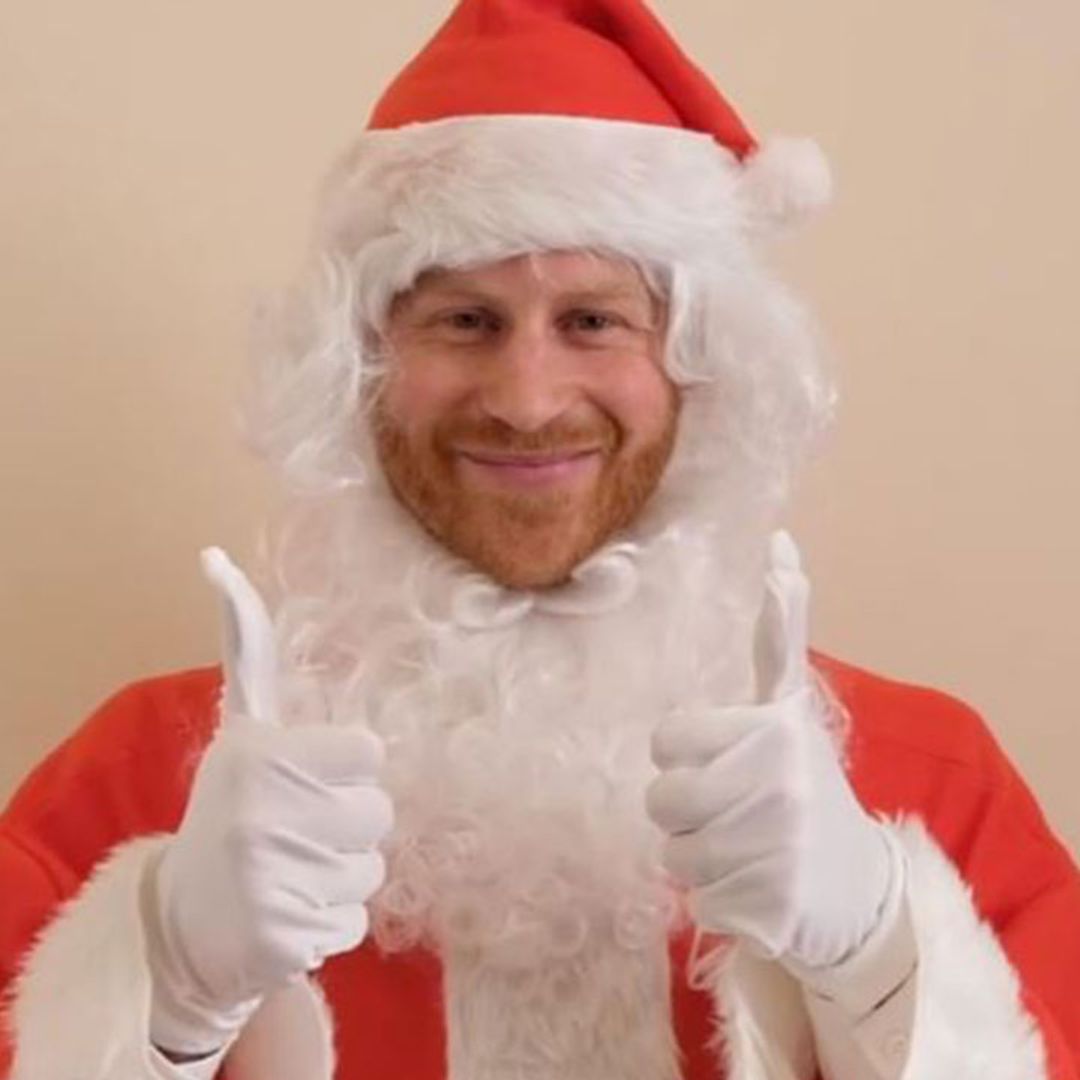 Prince Harry dresses up as Father Christmas for bereaved children - watch heartwarming video