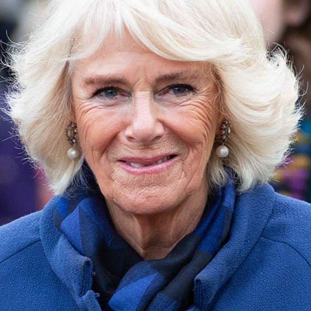 The Duchess of Cornwall's tweed skirt has the most amazing luxurious detail