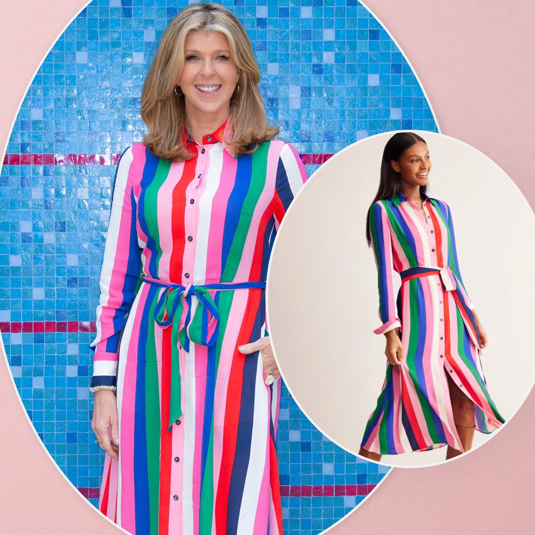 Kate Garraway wows in flattering rainbow dress of dreams - where to shop it